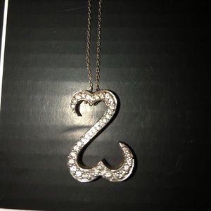 Jane Seymour open heart necklace